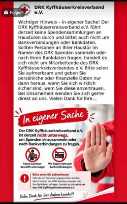 Vorsicht vor Betrug!