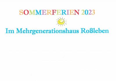 Programm für die Sommerferien im MGH