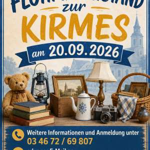 Flohmarkt zur Kirmes am 20.09.2026