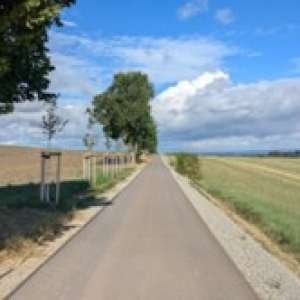 Radweg nach Fertigstellung